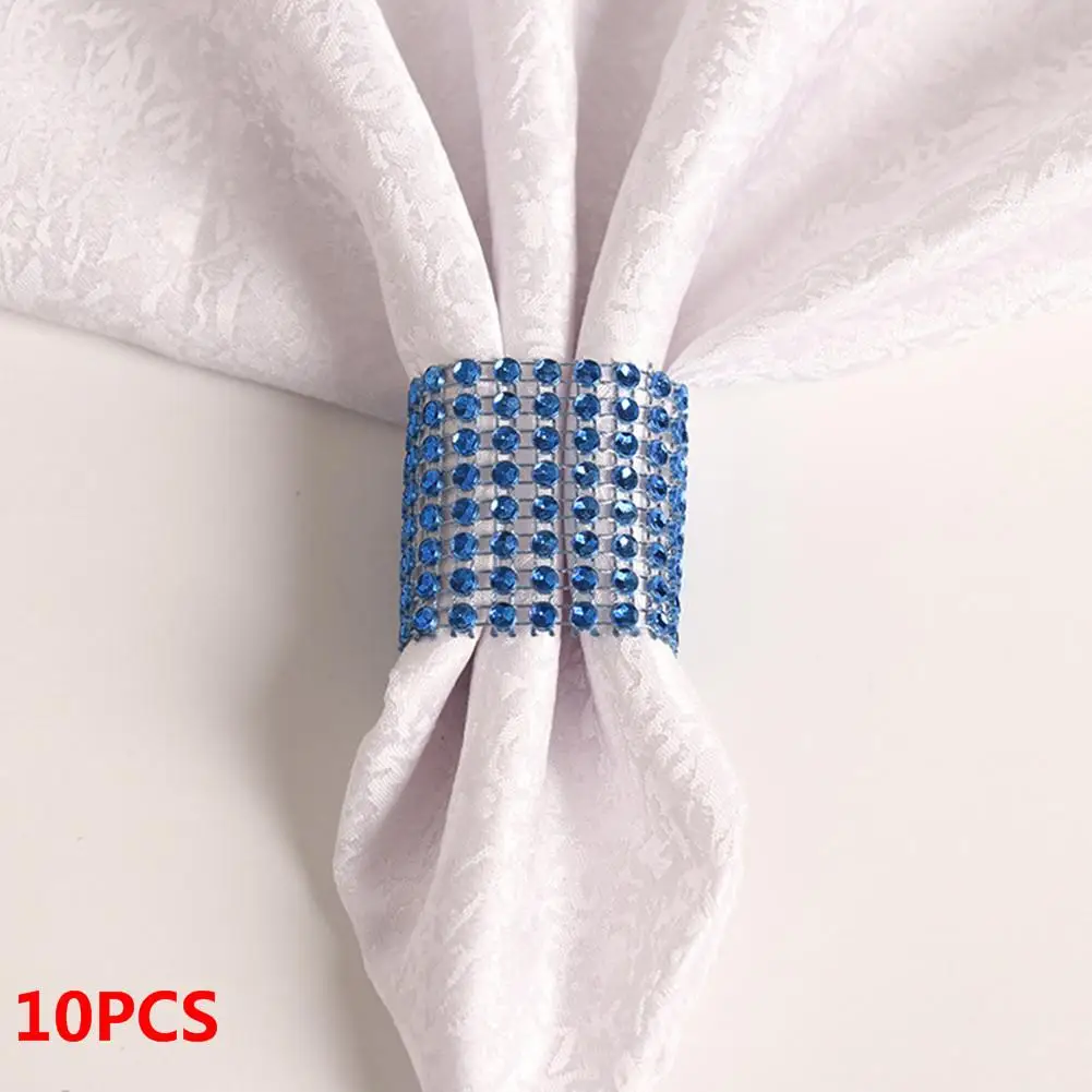 10pcs 1 12 шт. кольца для салфеток для свадьбы Алмазный держатель для салфеток чашка цветочный орнамент вечерние декор для банкетного стола аксессуары салфетка пряжка - Цвет: 10pcs 1