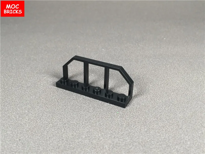 10pcs/lot Black Plate Modified 1 x 6 2 with Train Wagon End fit 6583 Building Blocks Figure DIY Toys Dolls children gifts | Игрушки и