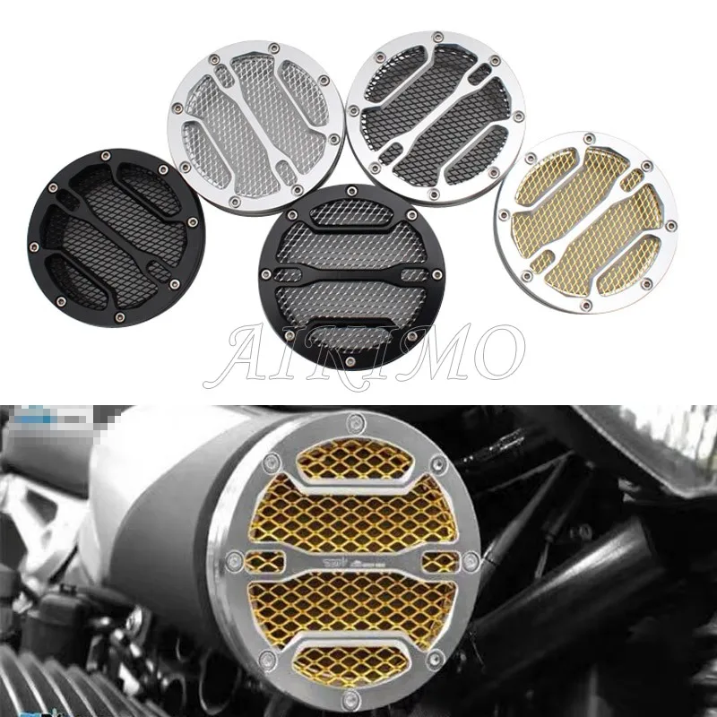 Motorcycle Air Intake Cover intake Filter Black Gold RNineT Part for BMW R Nine T R9T 2013 14 2015 2016 2017 2018 | Автомобили и