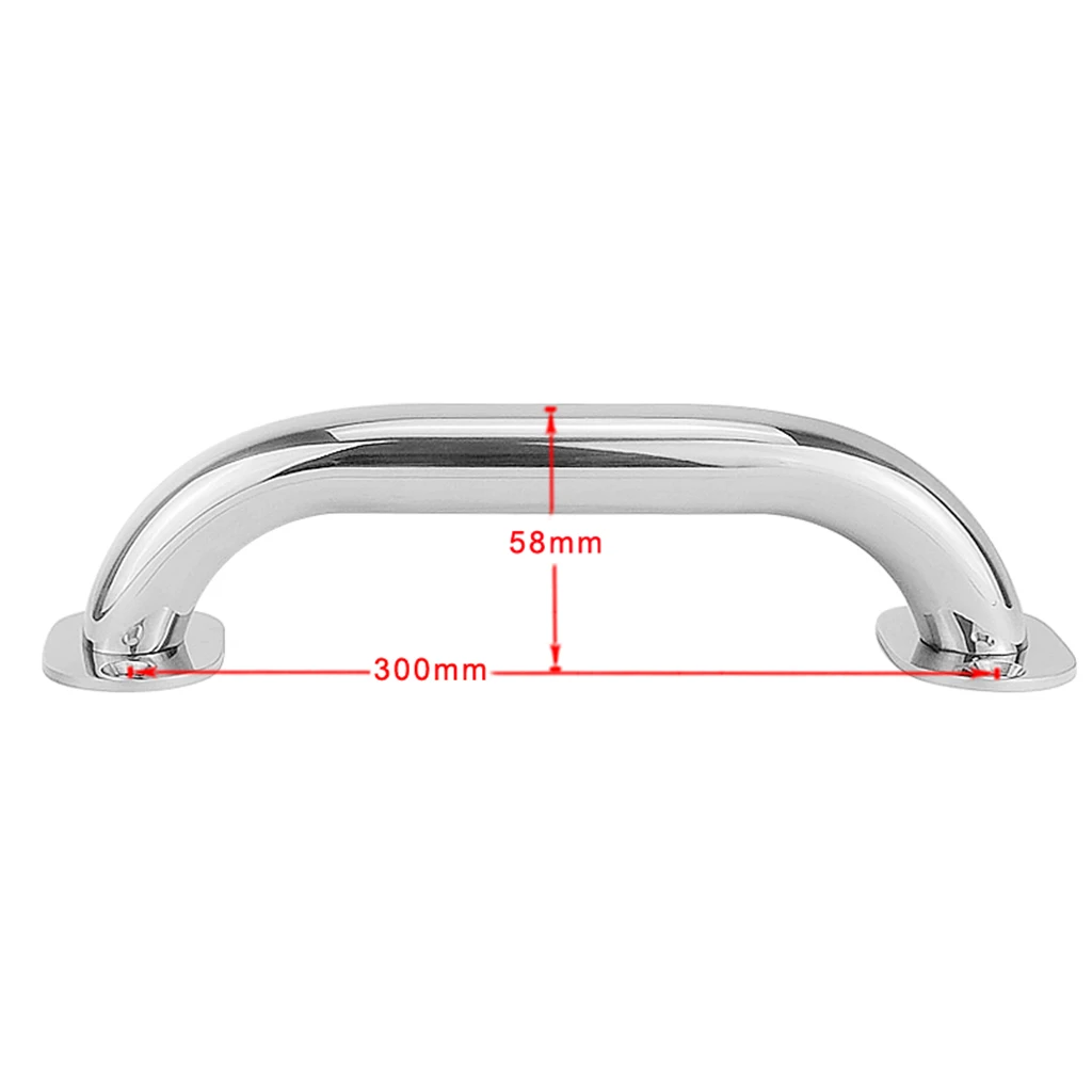 

316 Stainless Steel 12'' Grab Handle Handrail Marine Boat / RV / Bath