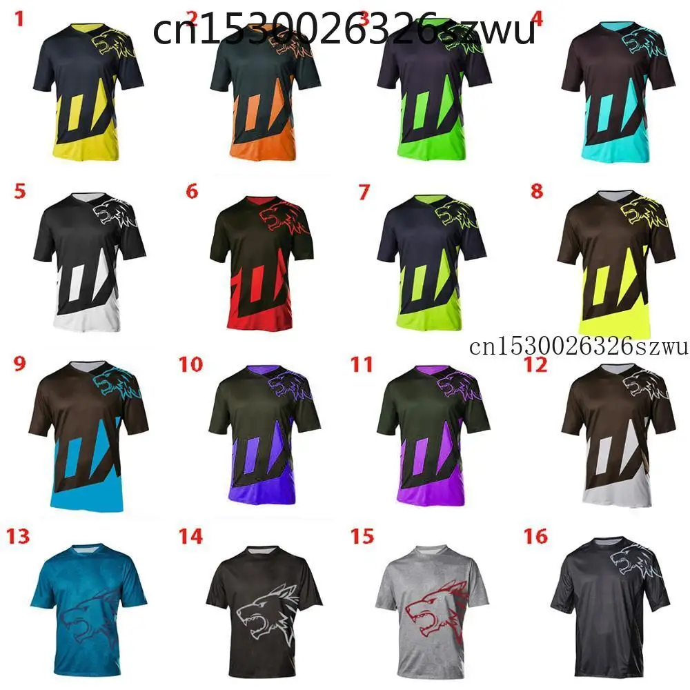 

Футболка мужская с коротким рукавом, горнолыжная кофта для гонок, Джерси с коротким рукавом для мотокросса, лето 2021