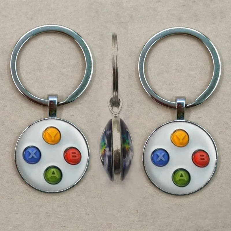 Видео игровой контроллер фото двойной брелок необычный друг подарок ювелирные