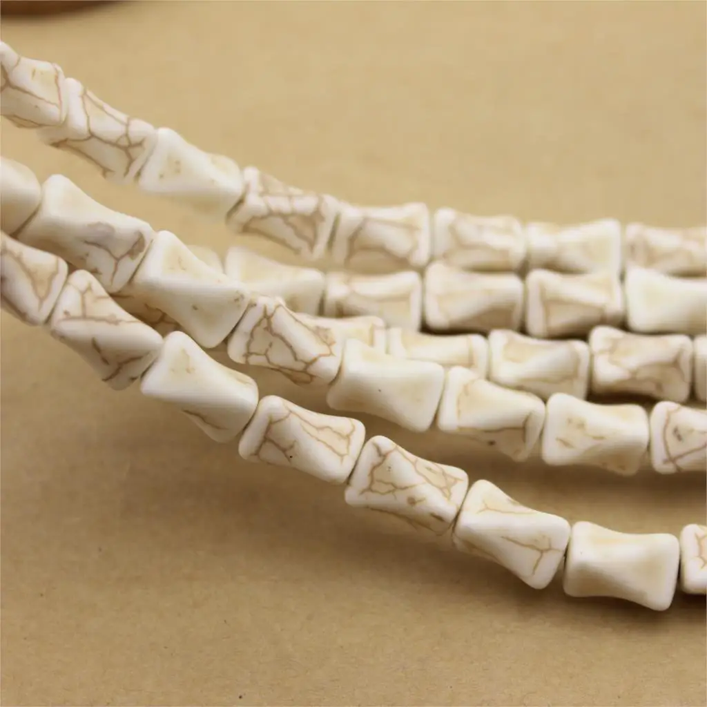 

Approx 30pcs/lot White Bead 8x8x12.5mm Irregular Natural Stone For DIY Bracelets Jewelry Making