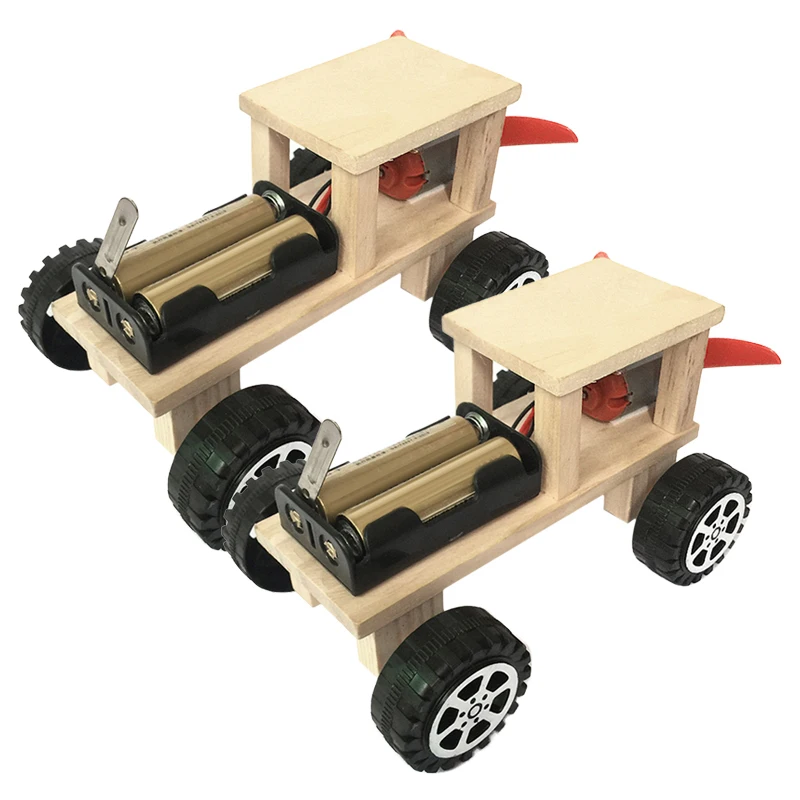 

Детский Электрический деревянный Творческий гоночный игрушечный набор «сделай сам» Собранный аэродинамический автомобиль научное образо...