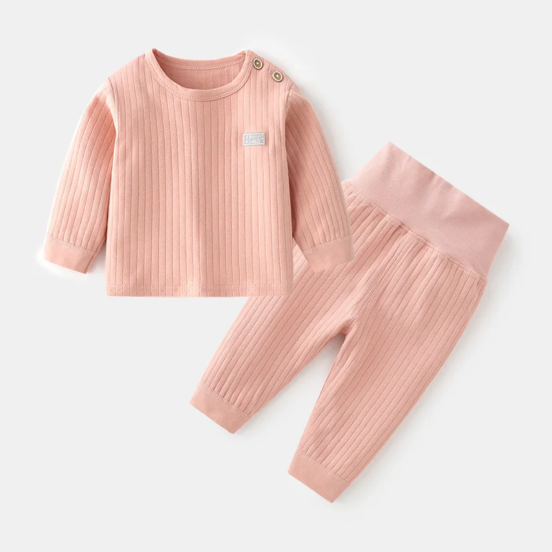 Весенне-осенне-зимние однотонные комплекты одежды для маленьких мальчиков и