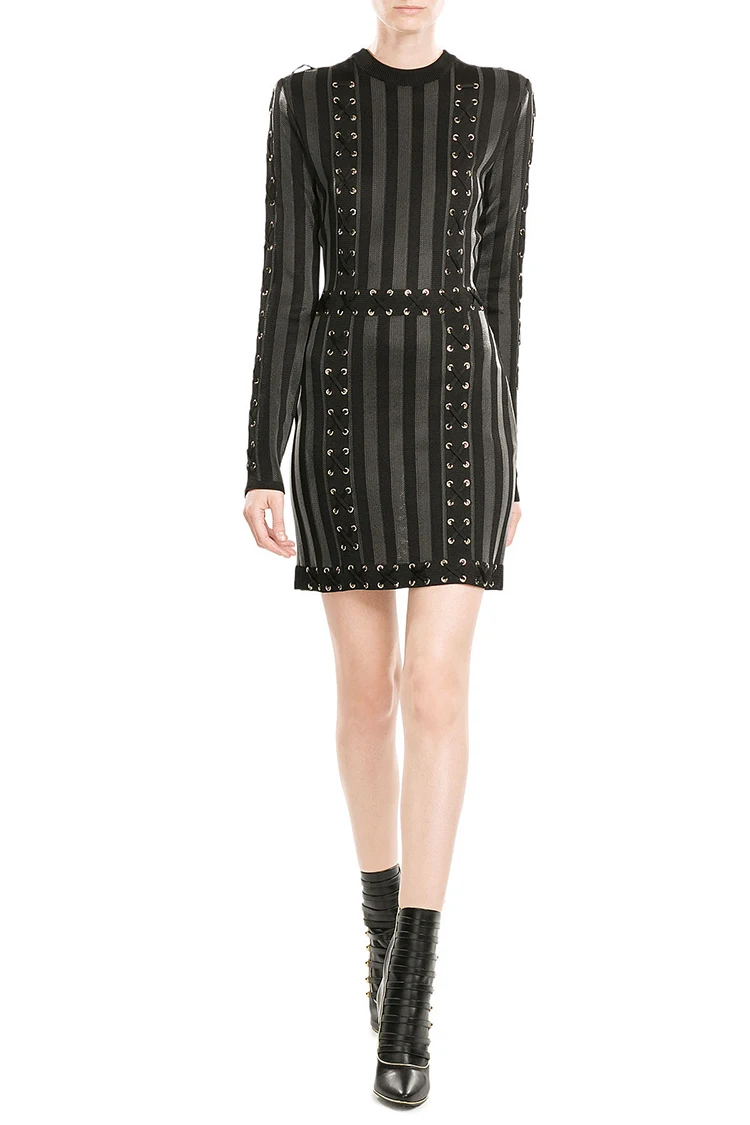 

2019 New Women dress black o neck long sleeve Vestido Celebrity Evening Party Bodycon bandage dress wholesale