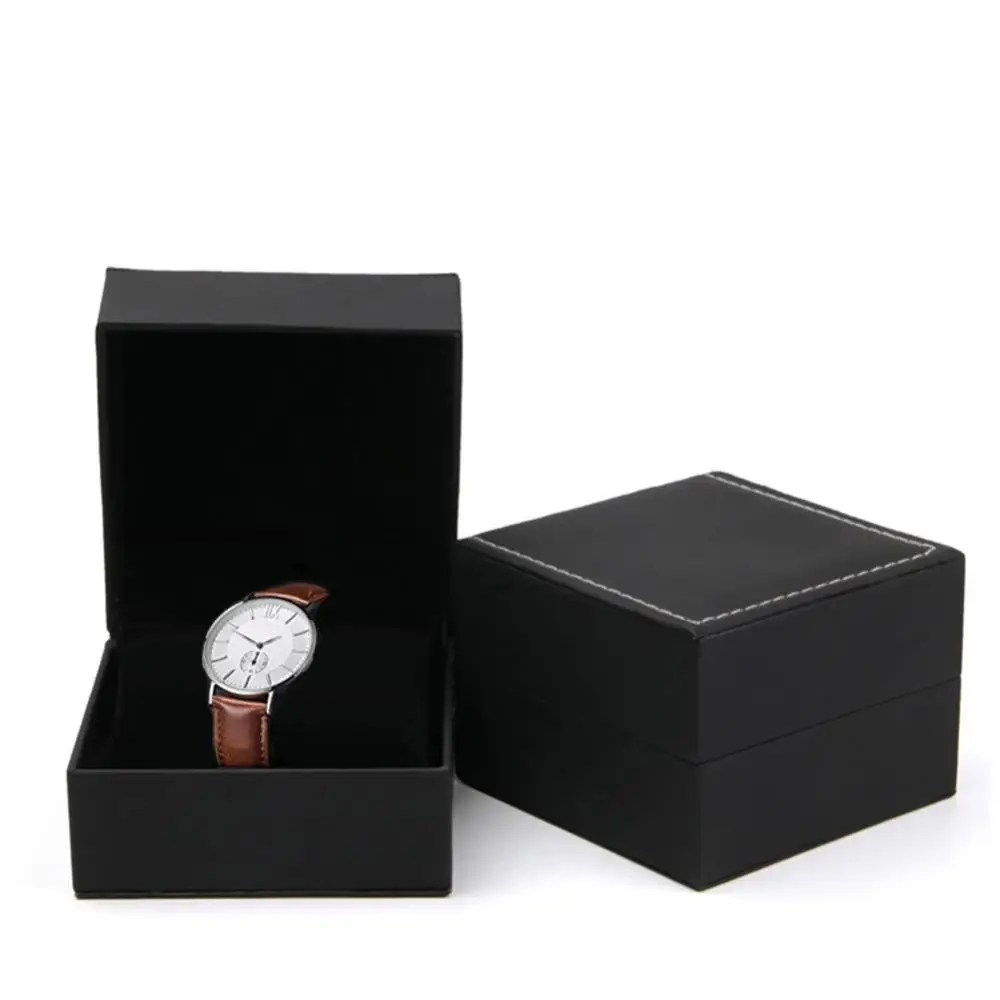 

HOT SALES！！！New Arrival Dustproof Faux Leather Watch Storage Box Jewelry Display Case Organizer Gift