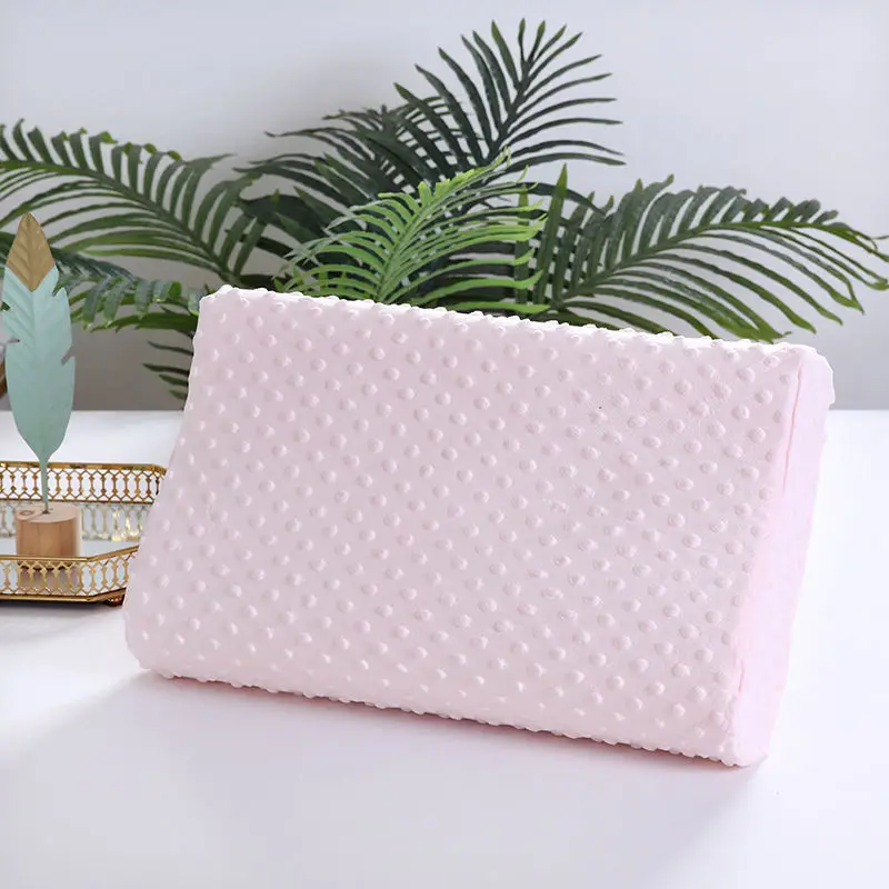 

Pure color Body Memory Foam Pillow Creative Neck Protection Slow Rebound Shaped Sleeping Orthopedic Pillows Home Textile Bedding