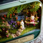 Коробка театр DIY миниатюрная комната секретная железная коробка Кукольный дом мебель игрушки загородные заметки для детей