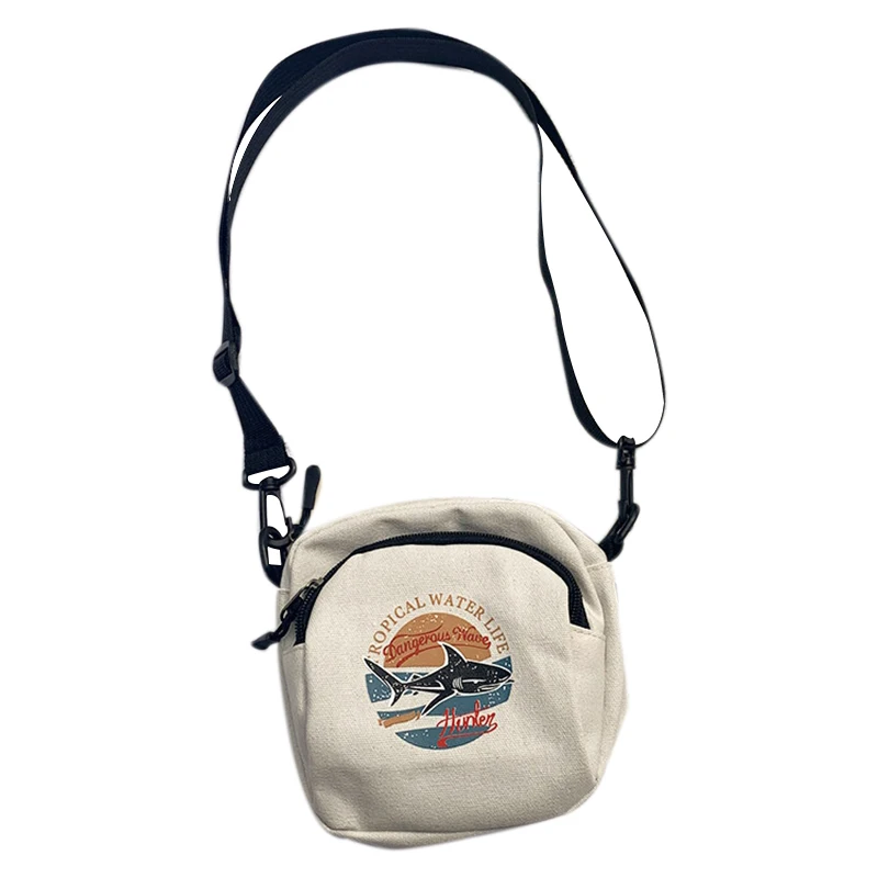 

Fashion Women Canvas Handbag Mini Student Bag Mobile Phone Bag Simple Messenger Bag Casual Flip Shoulder Bag
