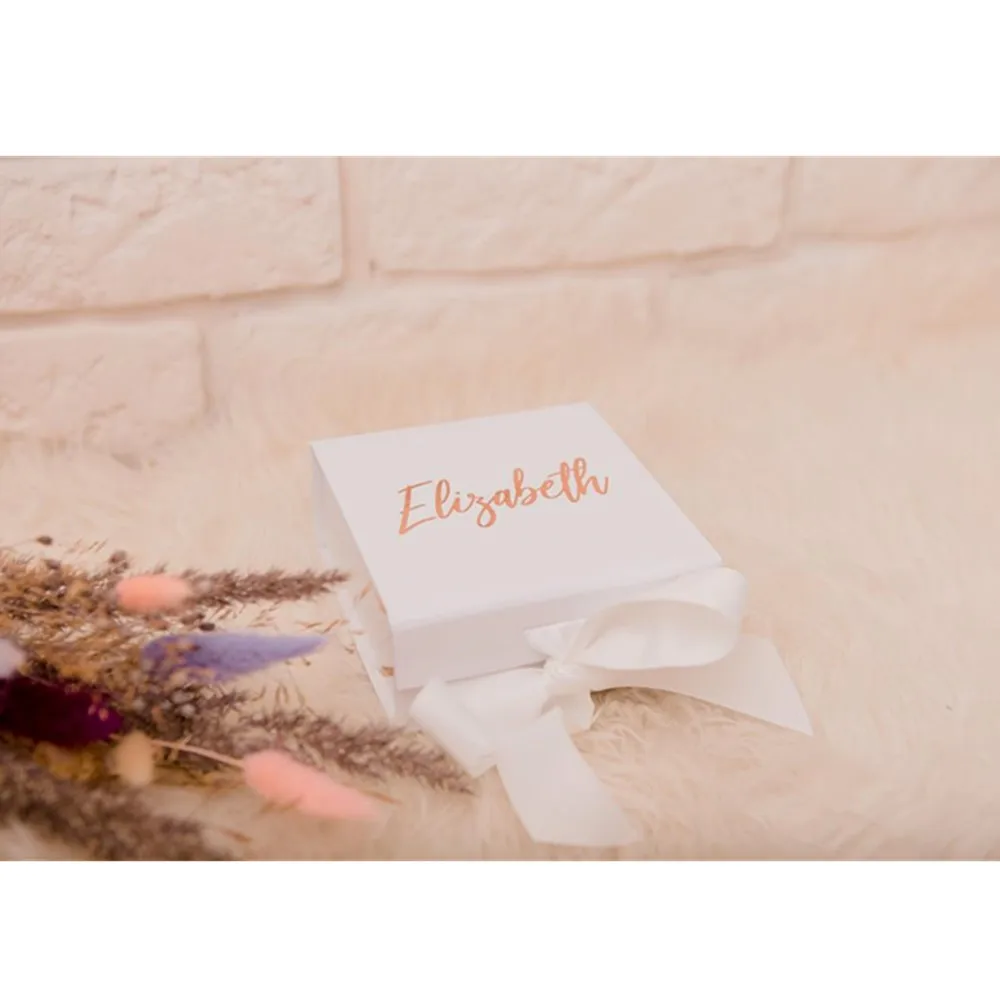 

Personalized Small Gift Box, Bridesmaid Proposal Gift, Wedding Gift Box, Birthday Gift Box, box with name, Custom Name Sticker