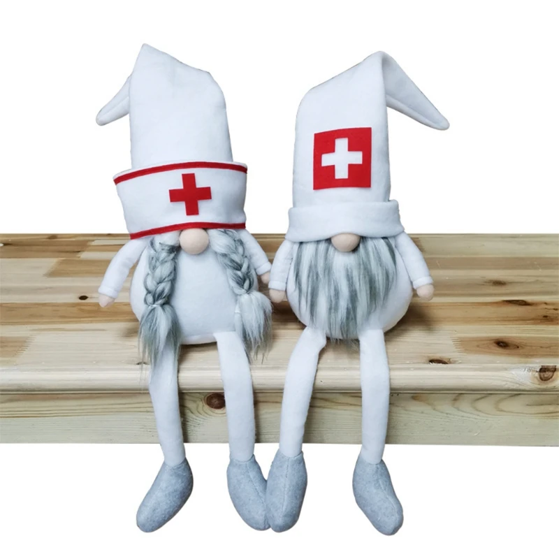 

Bciou National Doctors' Day,International Nurses Day Handmade Swedish Tomte