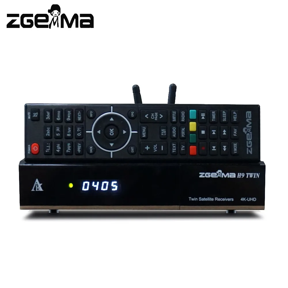 Новейшая версия Zgemma H9 Твин 2* CI+ Linux E2 система 2* DVB-S2X IP ТВ Твин спутниковый ТВ приемник+ IP ТВ Сталкер ZGEMMA H9 4K ТВ приставка