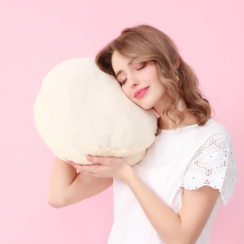 Подушка &quotмакарон&quot macaroon круглая белая красная желтая синяя зеленая подушка