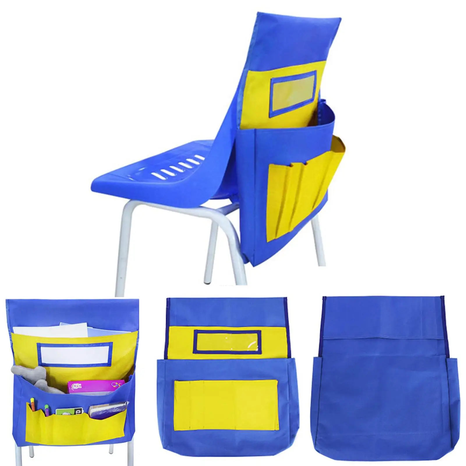 

School Stationery Organizer Pocket Sundries Collection Chair Back Storage Bag