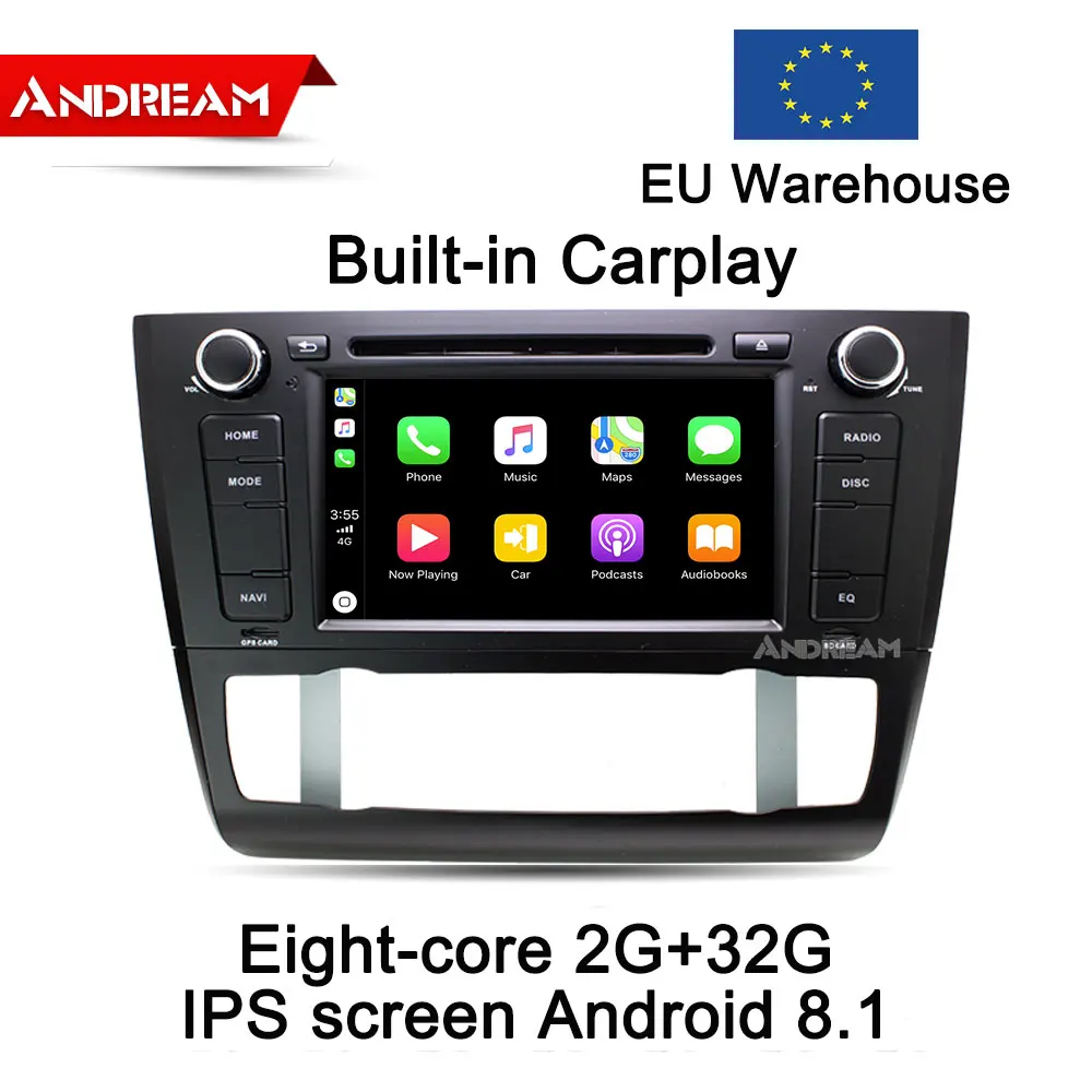 7 &quotips экран Bulit in Carplay Восьмиядерный 2G + 32G Автомобильный dvd плеер стерео Android 8 1