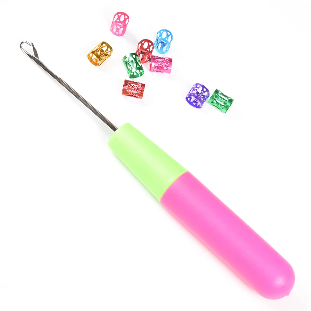 Вязаные плетеные волосы для наращивания спицы с дредлоком цветные колечки волос|