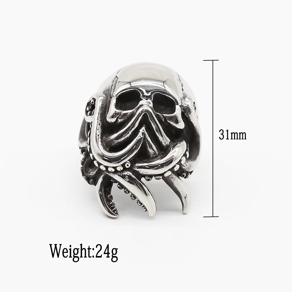 Мужское кольцо в готическом стиле панк хип-хоп | Украшения и аксессуары