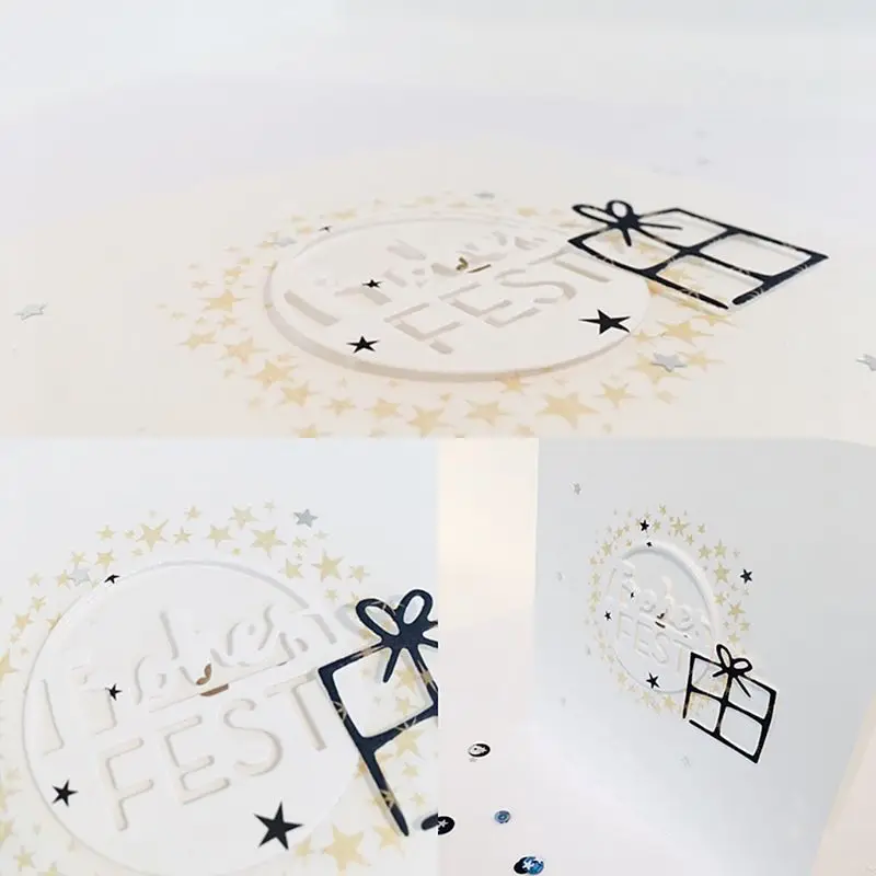 Подарочная коробка металлический Трафаретный вырубной штамп трафарет для