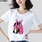 Женская футболка, большие размеры, Harajuku, топы, летние футболки с графикой для мамы и дочки, женская футболка Kawaii, женская одежда, Прямая поставка