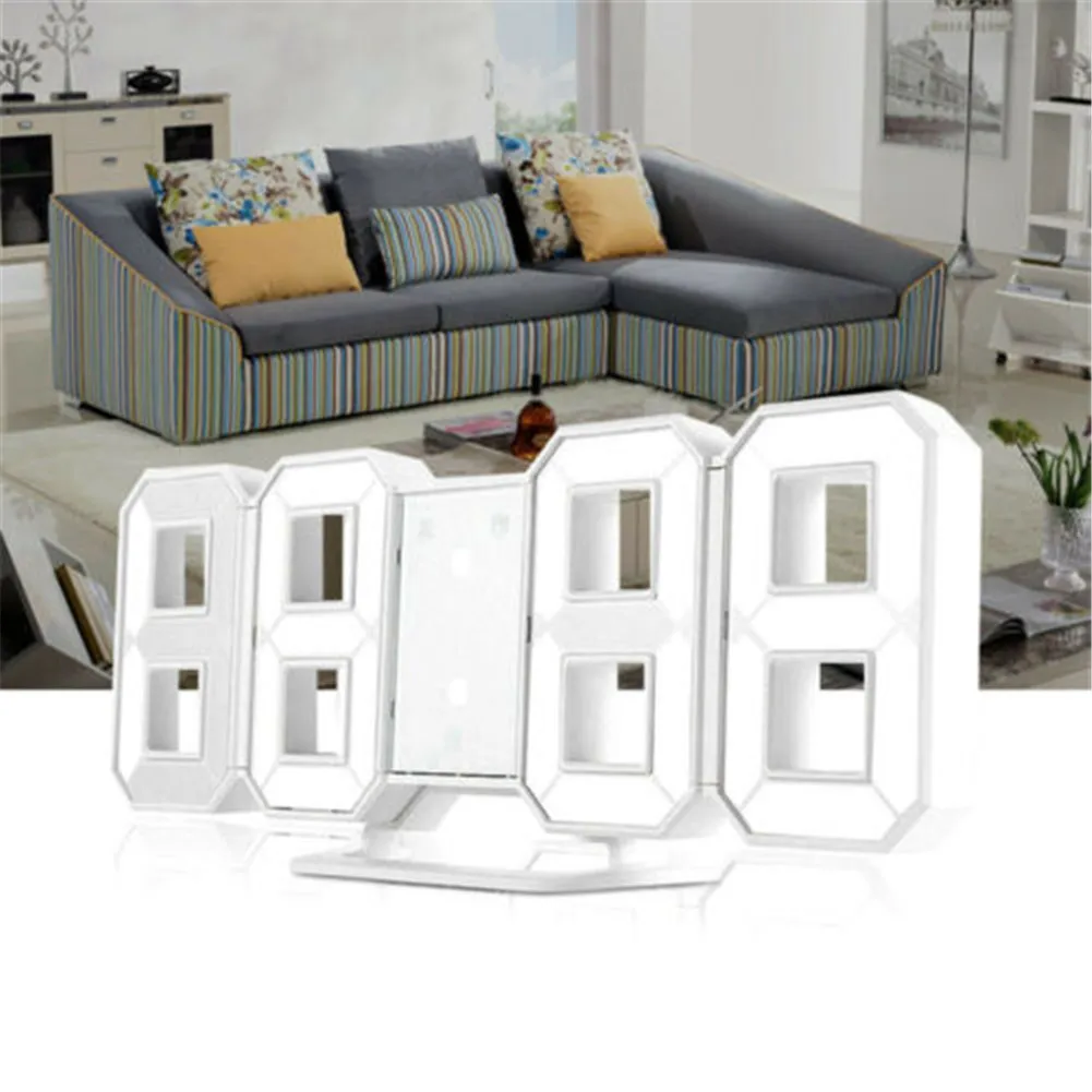 Цифровые настенные часы со светодиодами|Наклейки на стену| |