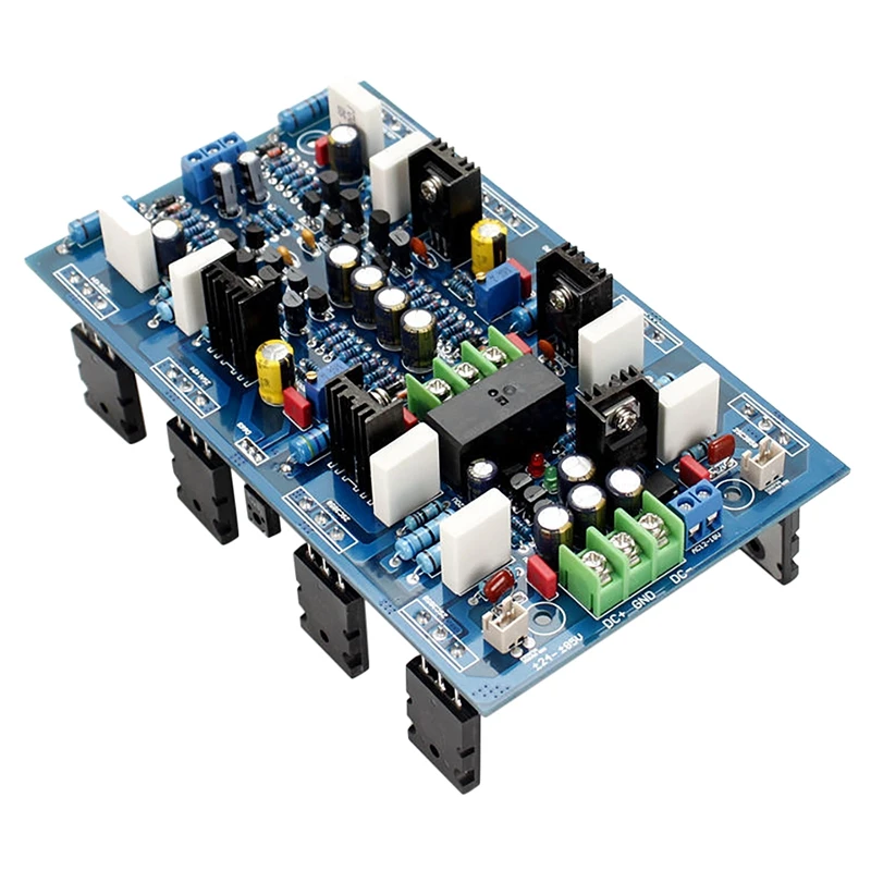 

NEW-AB18 Audio Power Amplifier Board 300W+300W High-Power Dual-Channel 2SA1943/2SC5200 Power Amplifier Board