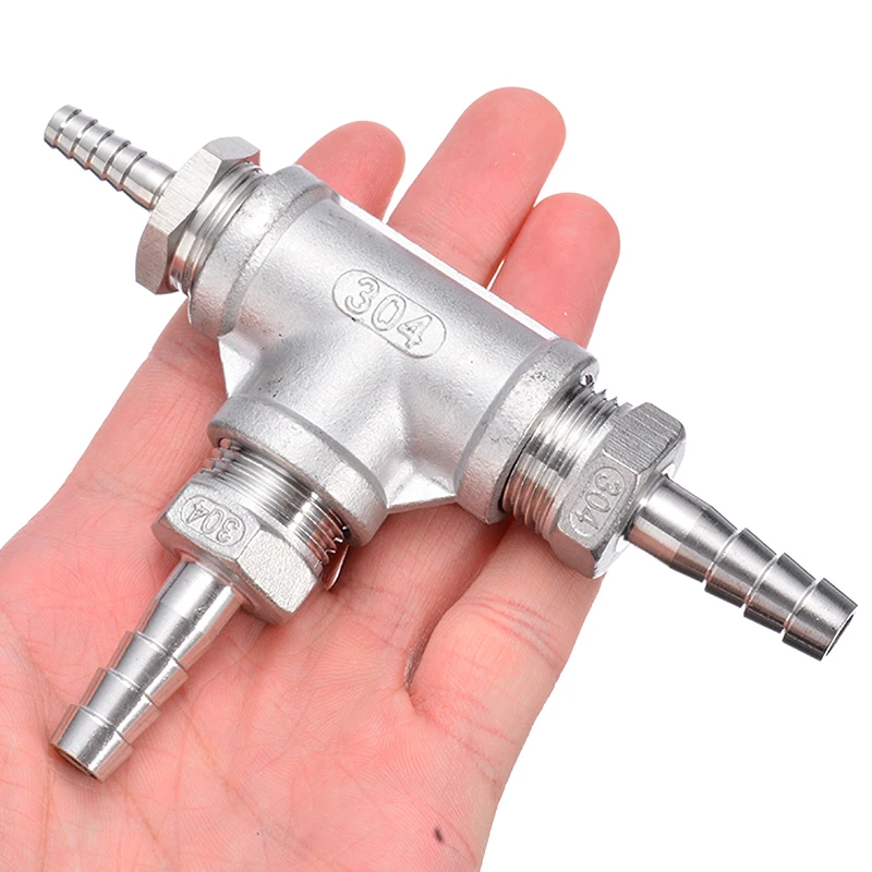 Mayitr 2 микрон камень для диффузии из нержавеющей стали кислородный с 1/4 &quotБарб