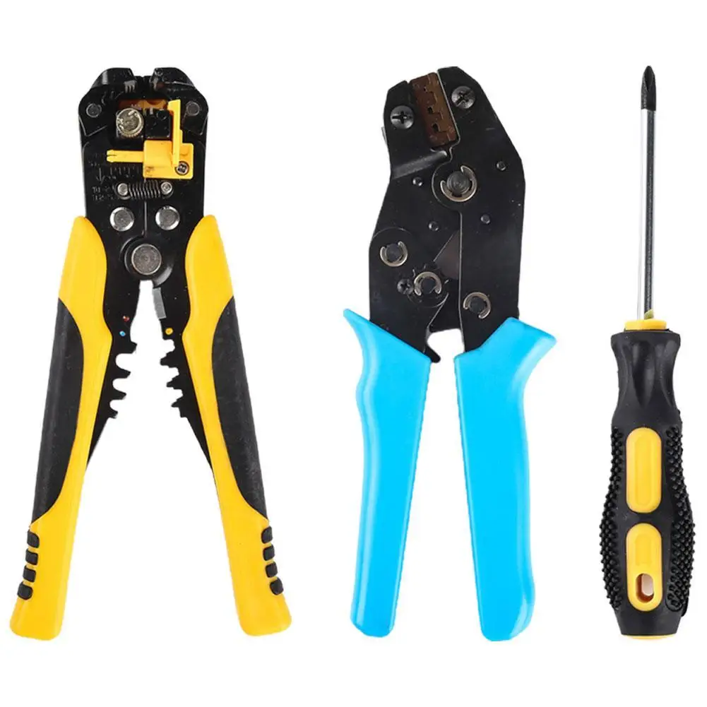 

Crimper Tools Kit Multi Tools Wire Engineering Ratchet Plier Wire Wire Terminal Crimping Stripper Crimper A9W7