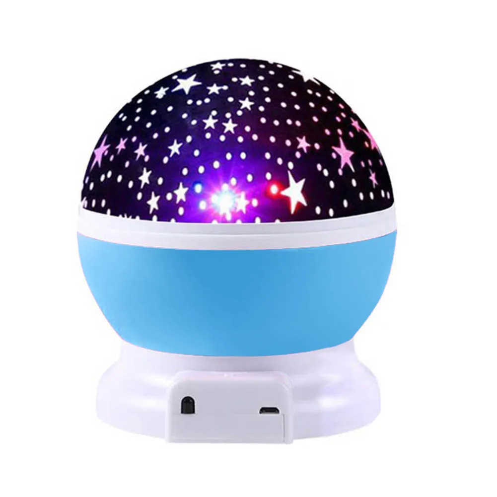 USB Rechargeable Starry Sky Projection Light Children Bedroom Star Night Lamp Bluetooth Audio Projector with Remote | Лампы и