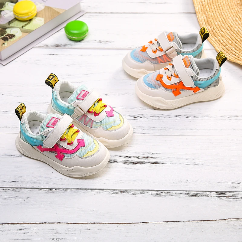Весенние детские спортивные кроссовки повседневные сетчатые для маленьких