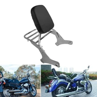 motorcycle backrest sissy bar luggage rack w cushion pad for honda shadow vt750 vt400 1997 1998 1999 2000 2001 2002 2003