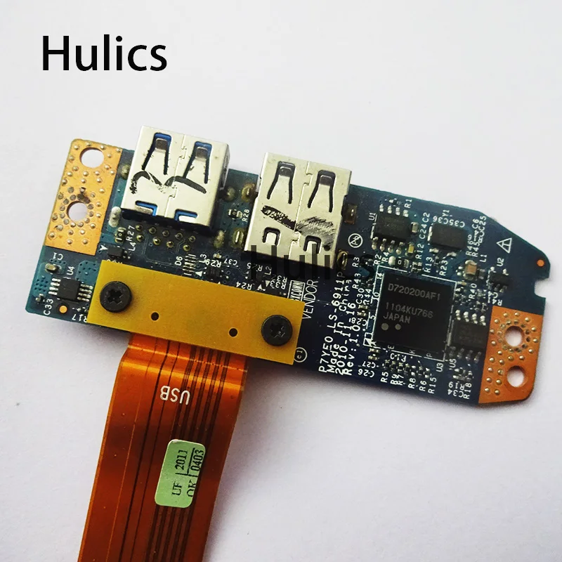 Hulics оригинал для Acer Aspire 7750Z 7750 7560 USB Порты и разъёмы доска w/кабель LS-6911P LAN с кабелем