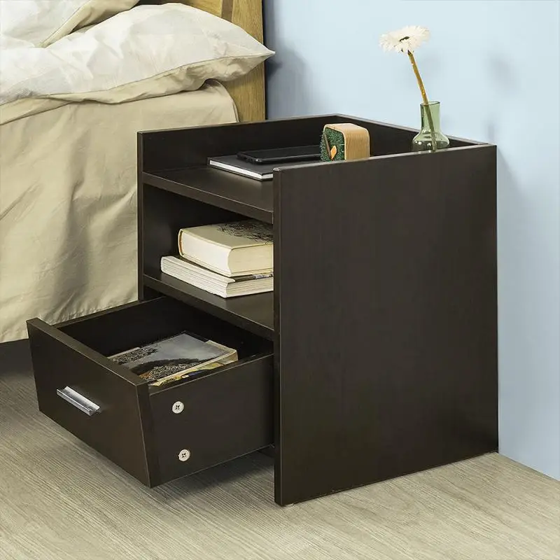 Nordic Nightstands Bed Side Table Magazine Cabinet Storage Organizer Bedside Drawer Night Stands for Bedroom Furniture HWC | Мебель