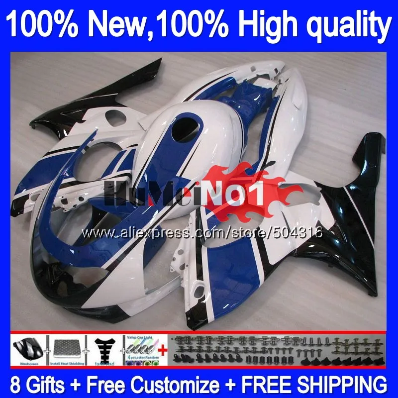 

YZF 600R для YAMAHA YZF600R Thundercat 2002 2003 2004 05 06 07 39MC.69 YZF-600R 96 02 03 04 2005 2006 2007 Обтекатели белый синий