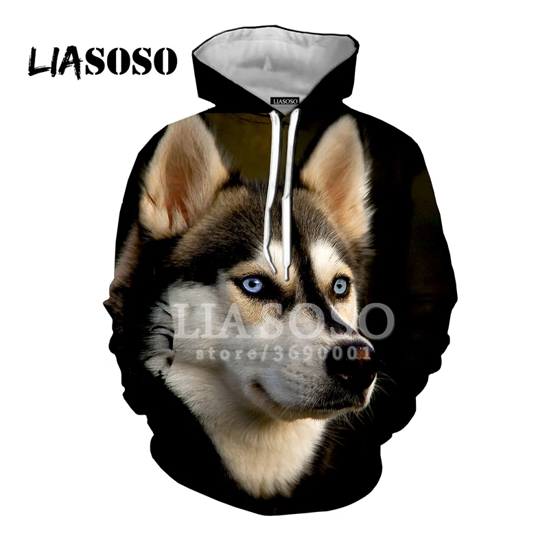 18 LIASOSO,, забавные, милые, сибирские собаки хаски, животные, повседневные, 3D принт, для женщин и мужчин, толстовки с капюшоном, толстовки, хип-хоп, Харадзюку, X0065 - Цвет: 18
