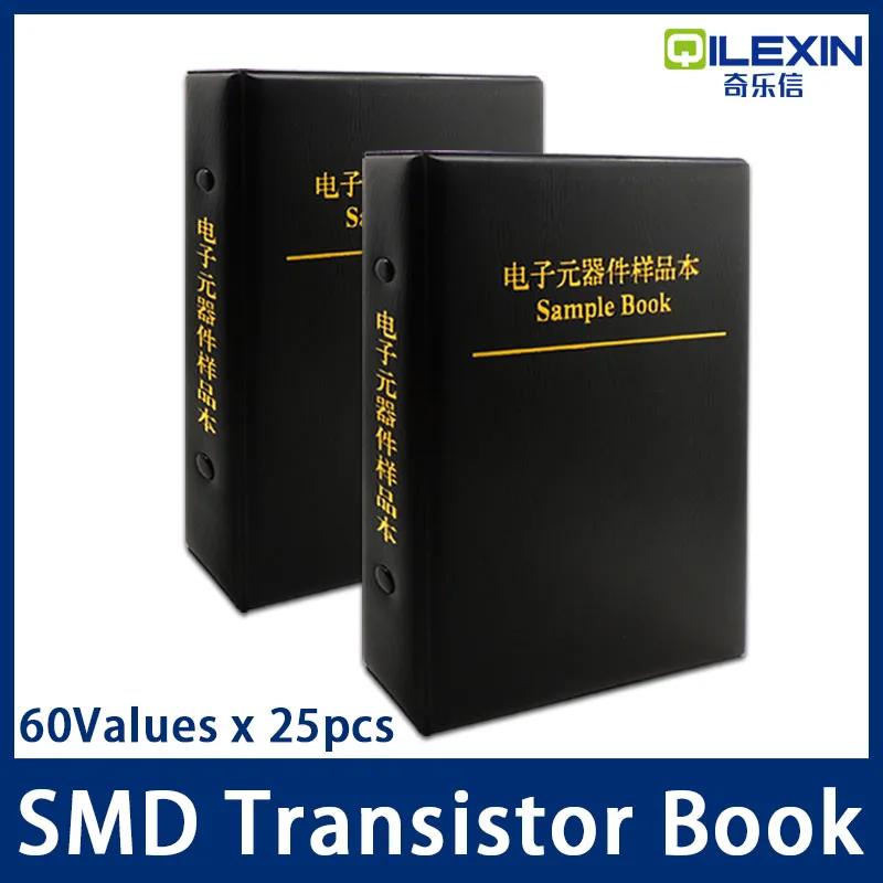 SMD транзисторный Триод Kit 60 видов x25pcs SOT-23 обычно ассорти образец книжка чип
