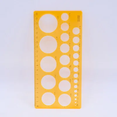 Желтые Пластиковые мерные шаблоны круглые овальные треугольные квадратные
