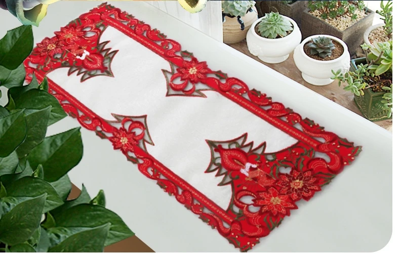 Новинка рождественское полиэстеровое вышитое украшение vezon настольное