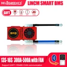 13S 300A Li-Ion Smart BMS 14S 400A 16S 500A для 3,7 В Номинальная литиевые BMS с вентилятором UART Bluetooth 12V 24V 36V для электротранспортного средства