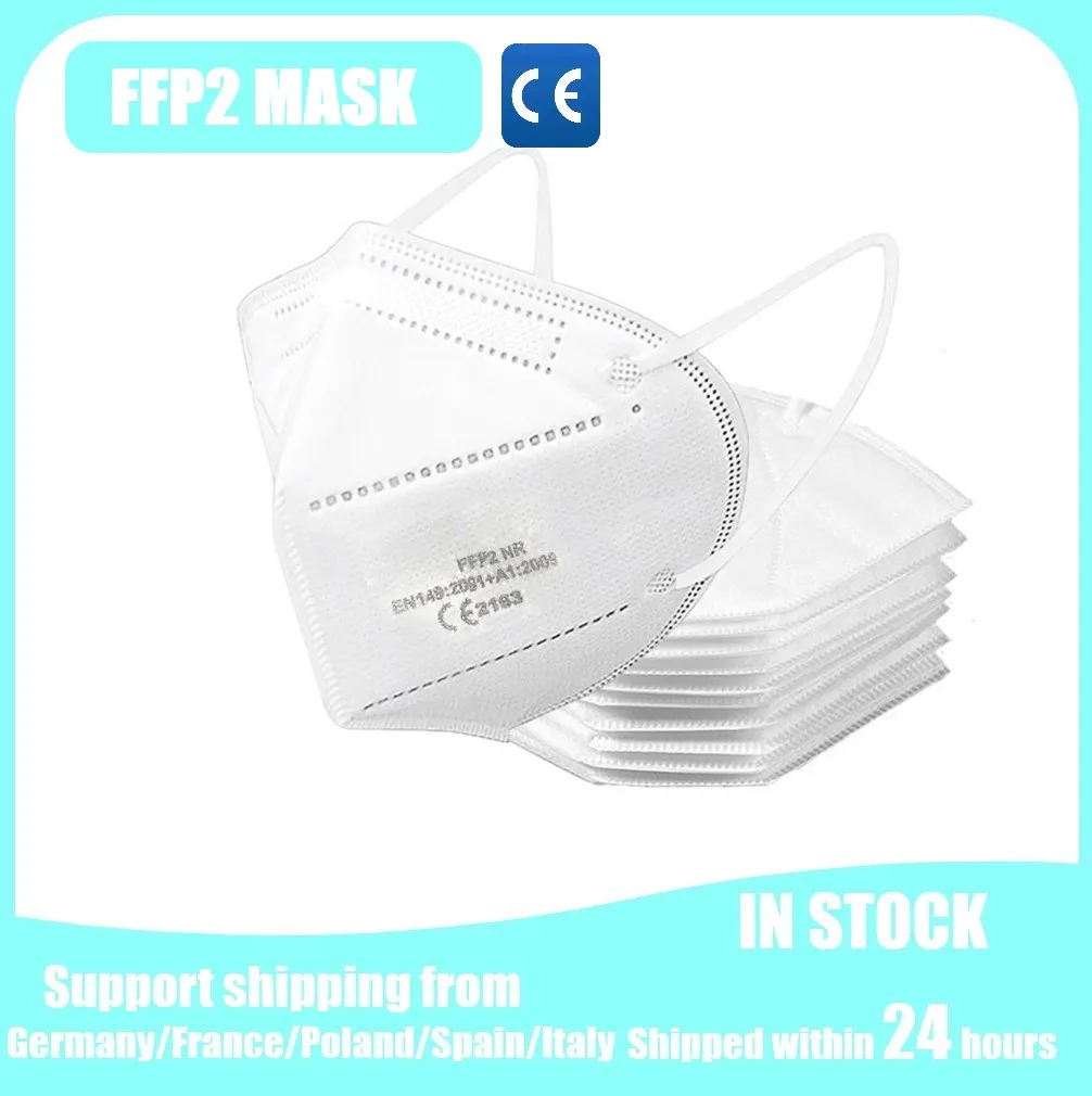

1-200PCS FFP2 Mask CE ffp2mask Protective Masks 5-Layer Filter Anti Haze Anti-Dust Disposable Face Mask Adult Child mascarillas