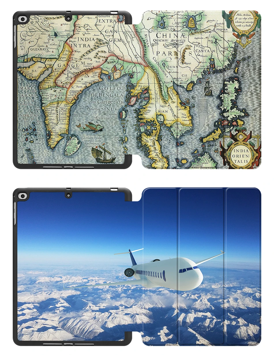MTT Чехол для iPad 9,7 дюймов A1823 A1893, мягкая задняя крышка из искусственной кожи, чехол-подставка для iPad Air 1 2, чехол для планшета с мультипликационным принтом