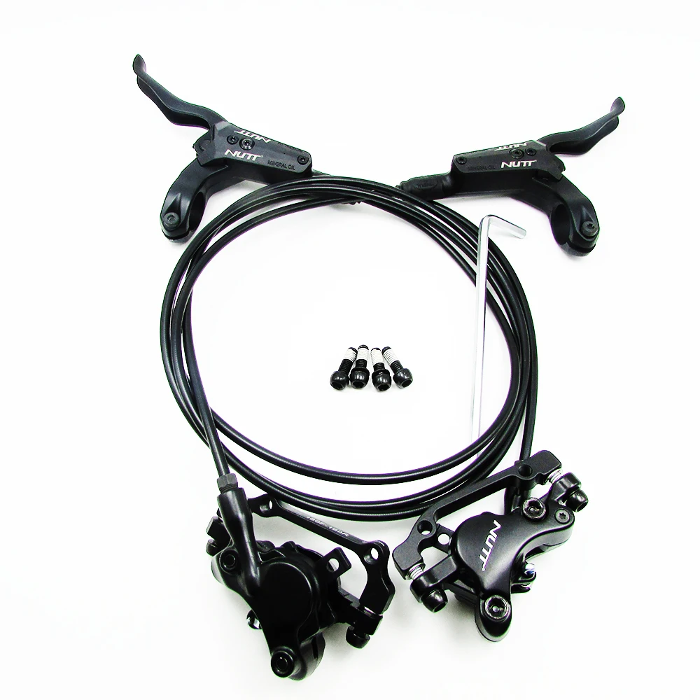 NUTT 800/1400mm MTB Bike brake Hydraulic Disc brake bicycle bike clamp 22.2MM Handlebar 160mm Rotor Front & Rear Brake set