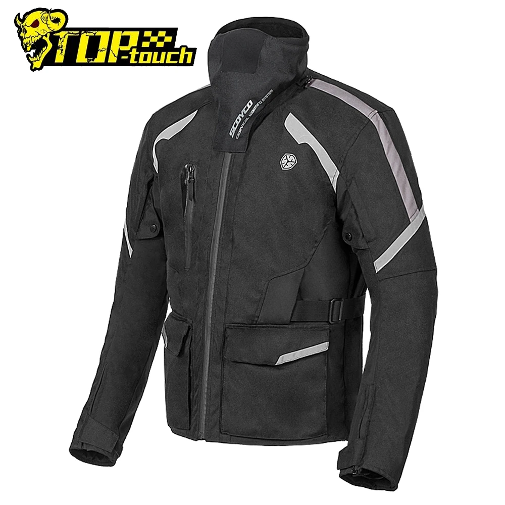 

Мужская мотоциклетная куртка SCOYCO, ветрозащитная мотоциклетная куртка Chaqueta, зимняя водонепроницаемая куртка для мотокросса, мотогонок