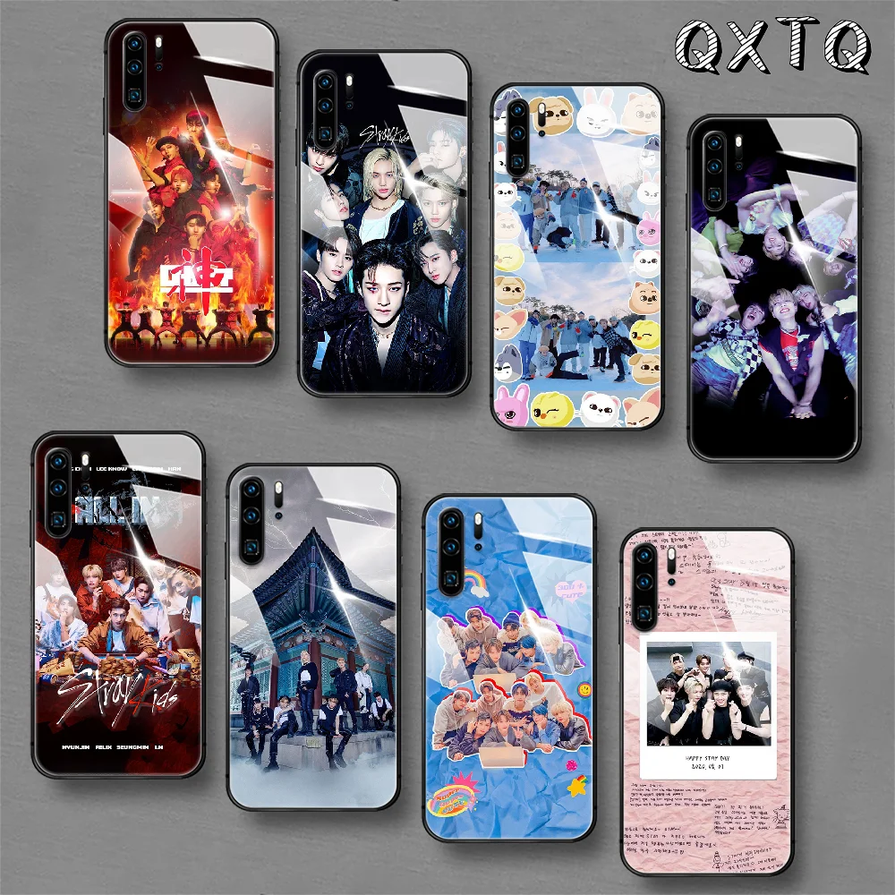 

SKZ Stray Kids Kpop Tempered Glass Phone Case Cover For Huawei Honor Mate P 8 9 10 20 30 40 A X I Pro Lite Smart 2019 Fashion