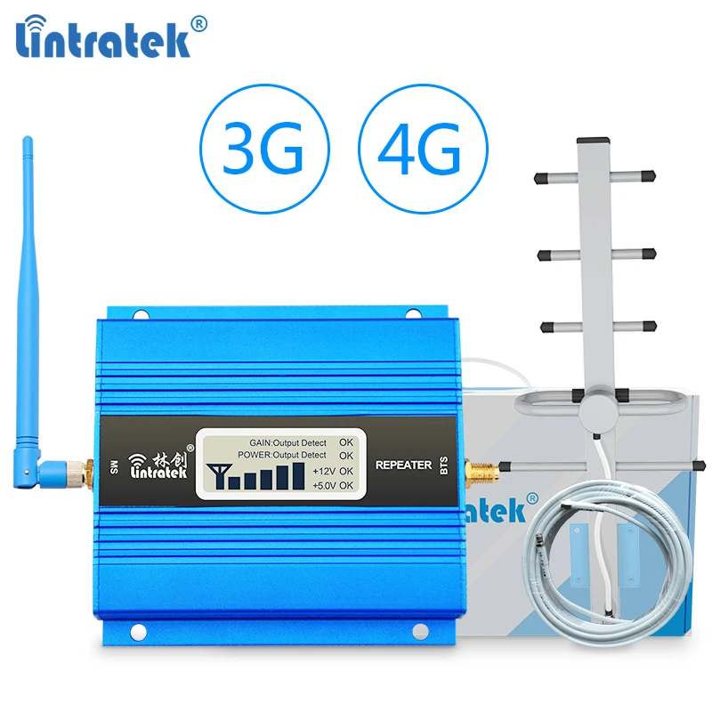 Lintratek усилитель сотовой связи репитер 4G 1800 4g сигнала интернета 3G 2100 ретранслятор