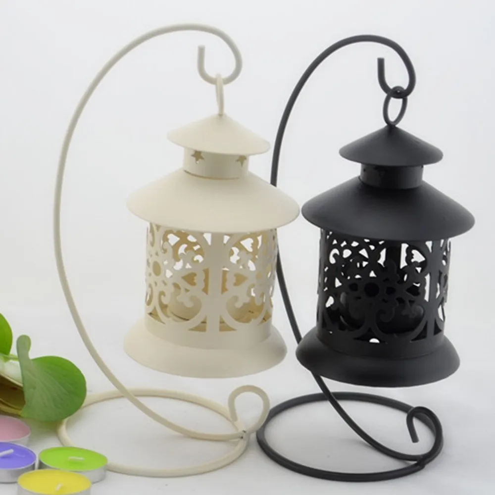 1 шт. подсвечник Винтажный стиль ковкое железо металл лампы полые в форме сердца