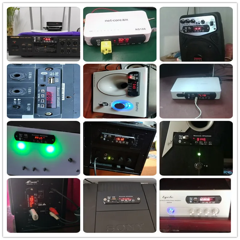 

Hands-free MP3 Player Decoder Board 5V 12V Bluetooth 5.0 6W amplifier Car FM Radio Module Support FM TF USB AUX Recorders