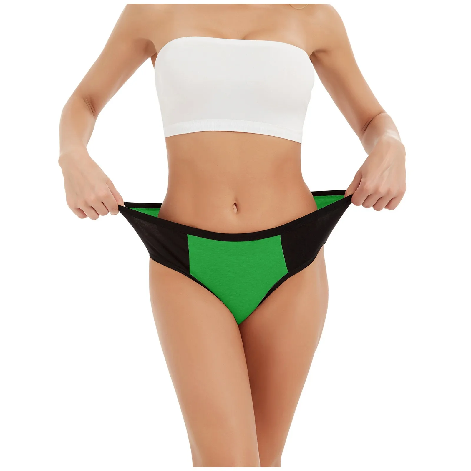 Трусики Женские однотонные в стиле пэчворк пикантное нижнее белье бикини