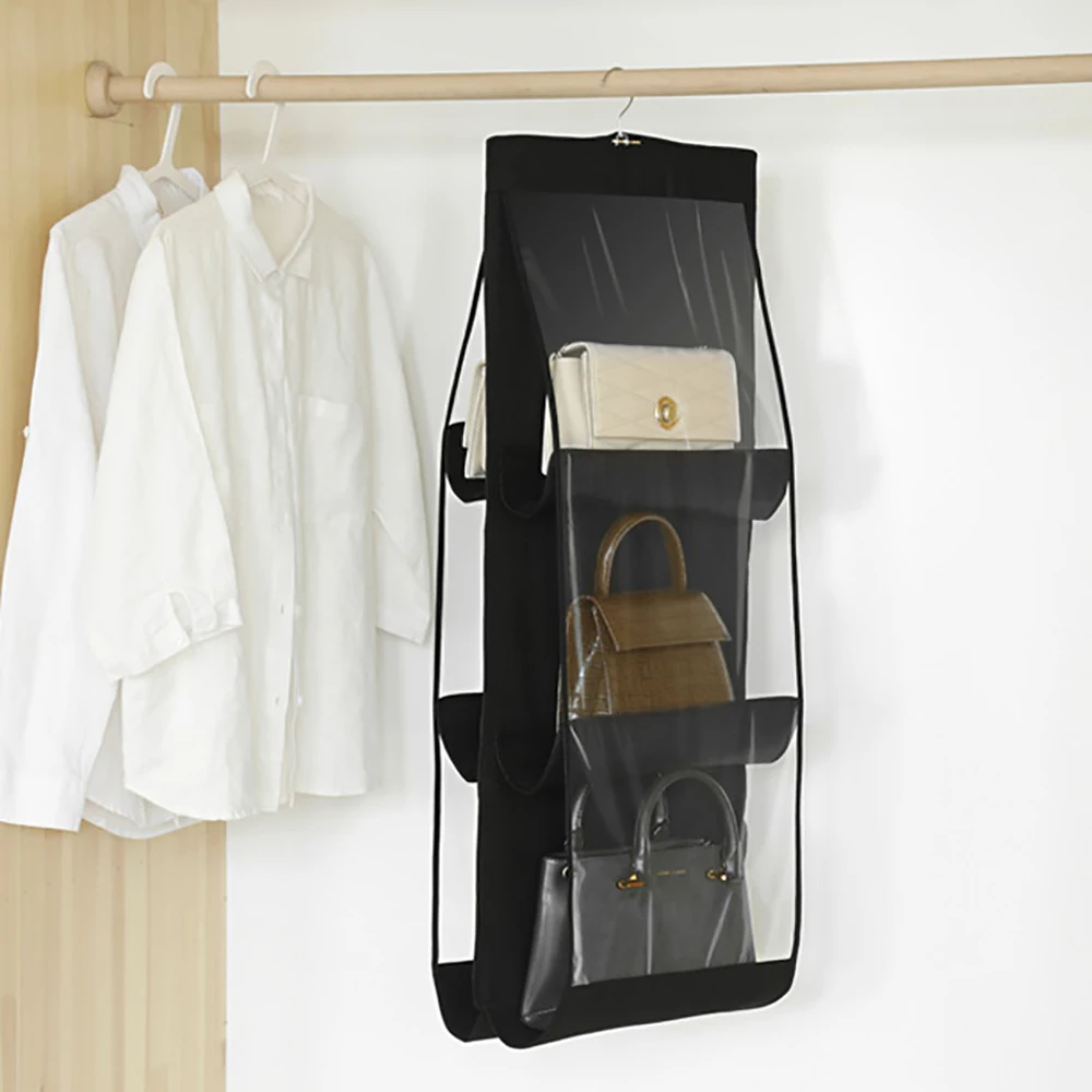Складная подвесная сумка 6 карманов вешалка для хранения крюк полка органайзер