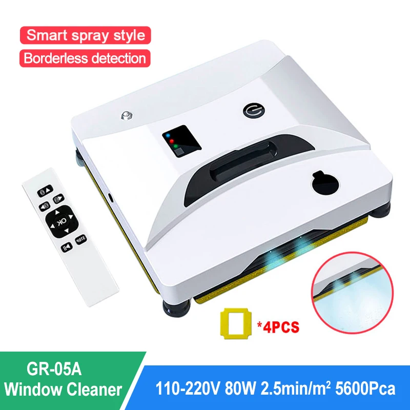 Electric Window Cleaning Robot With Water Spray Function Intelligent Magnetic Glass Machine | Бытовая техника